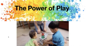 the power of play - two children play with a toy